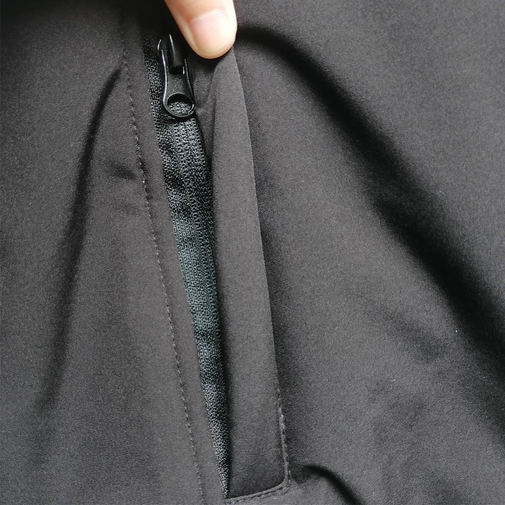 Unisex Windbreaker with Insulated Lining Men's Casual Jacket Breathable Quick Dry Zipper Closure Windproof