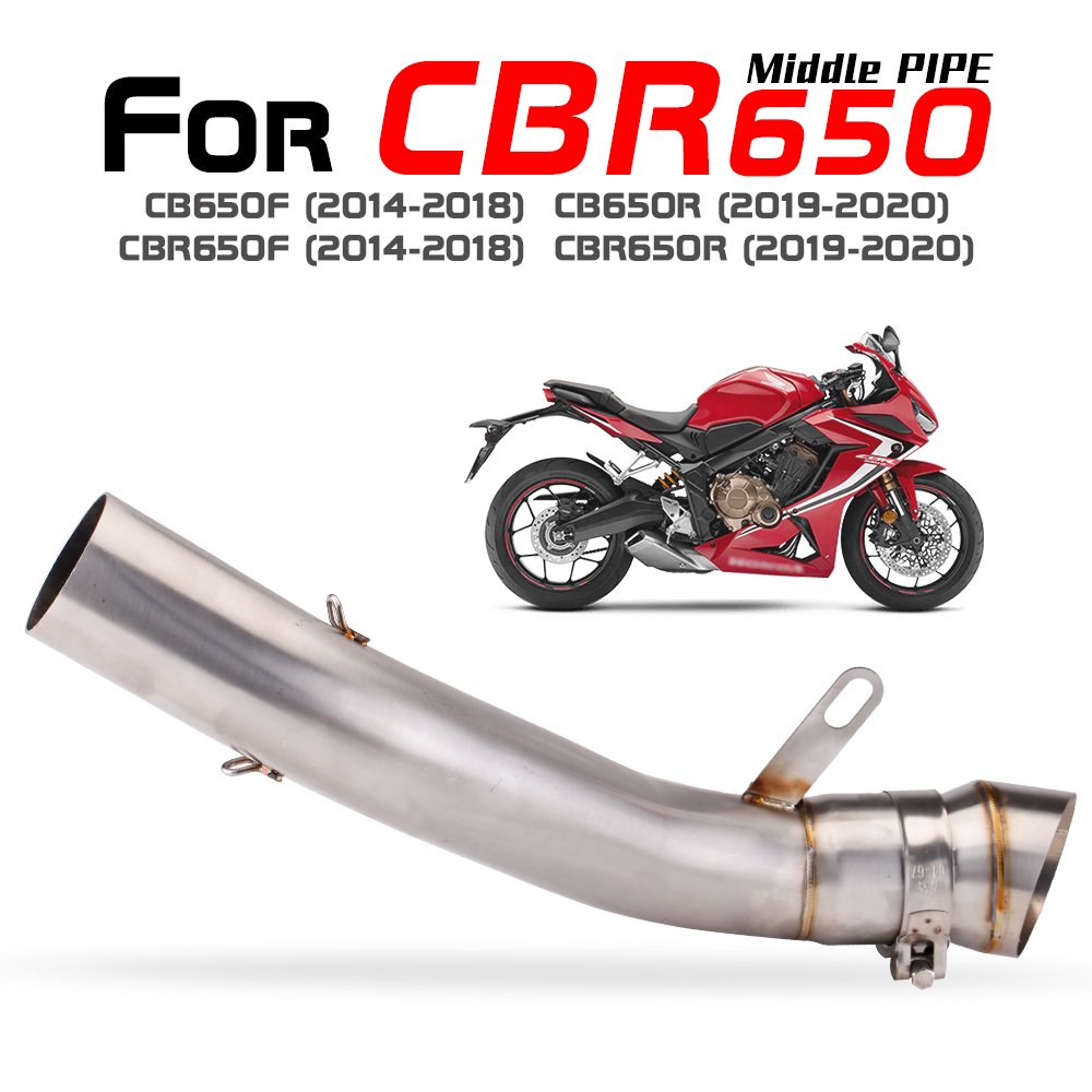 Used for motorcycle CB650F (2014-2018) CB650R (2019-2020) mid slide in link exhaust pipe
