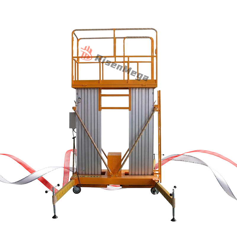 Factory Customized Small Mobile Electric Manned Hydraulic Elevator Brig Aluminum Alloy Used Condition Pump Gear Bearing Gearbox