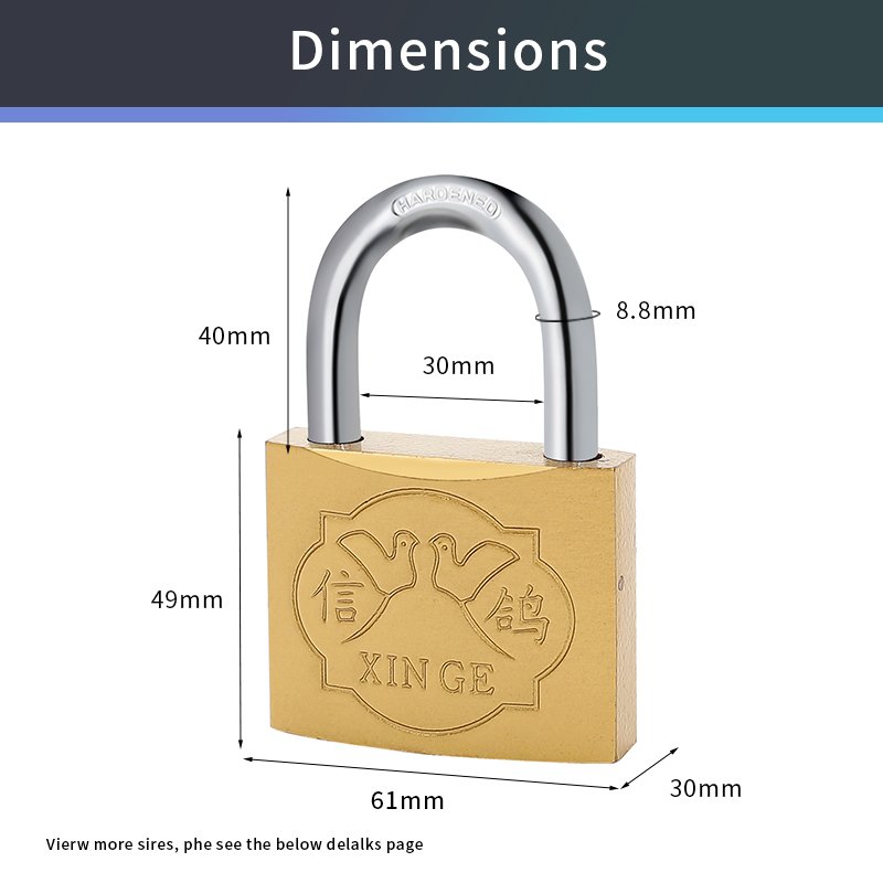 Factory cheap wholesale imitate brass 20mm padlock
