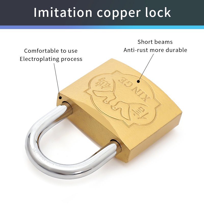 Factory cheap wholesale imitate brass 20mm padlock