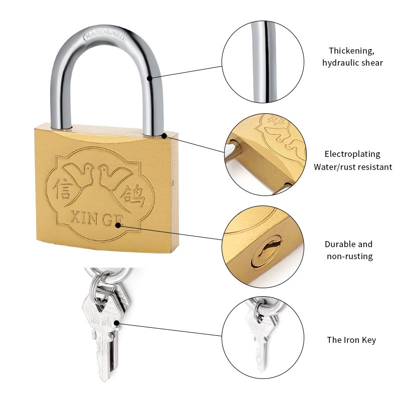 Factory cheap wholesale imitate brass 20mm padlock