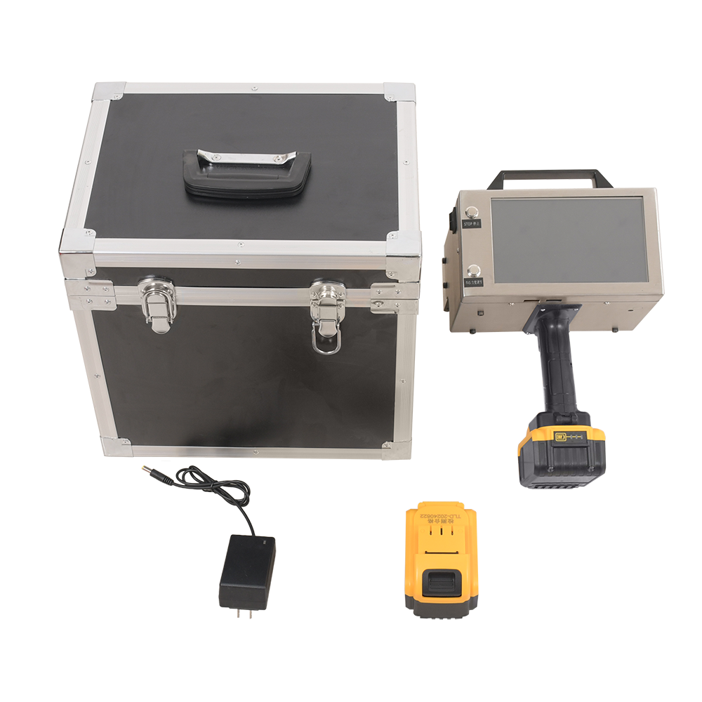 120*30MM Handheld Marking Machine With Touch Screen Dot Peen Metal Engraving Used For Car And Motorcycle Parts Vin Number
