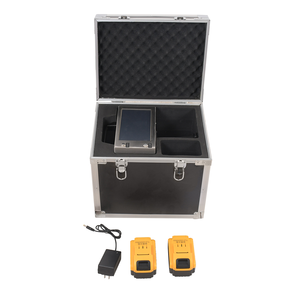 120*30MM Handheld Marking Machine With Touch Screen Dot Peen Metal Engraving Used For Car And Motorcycle Parts Vin Number