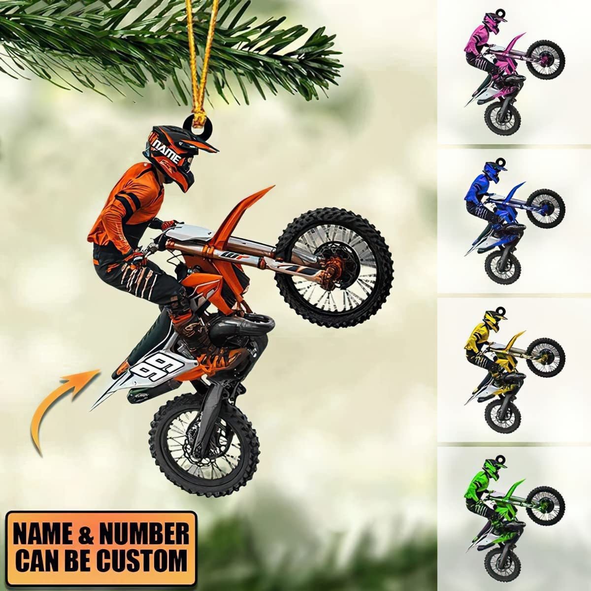 Creative Off-road motorcycle motor boots commemorative decorative pendant Christmas car mirror pendant