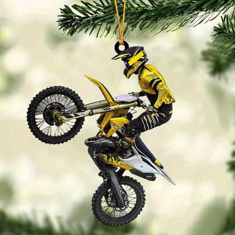 Creative Off-road motorcycle motor boots commemorative decorative pendant Christmas car mirror pendant