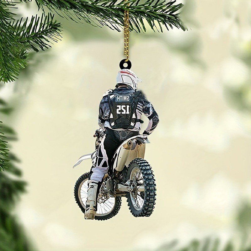 Creative Off-road motorcycle motor boots commemorative decorative pendant Christmas car mirror pendant