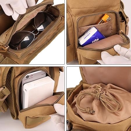 Outdoor Waterproof camouflage waist bag bag motorcycle tactical thigh sling bag Hiking Camping Hunting Fishing Tactical Backpack