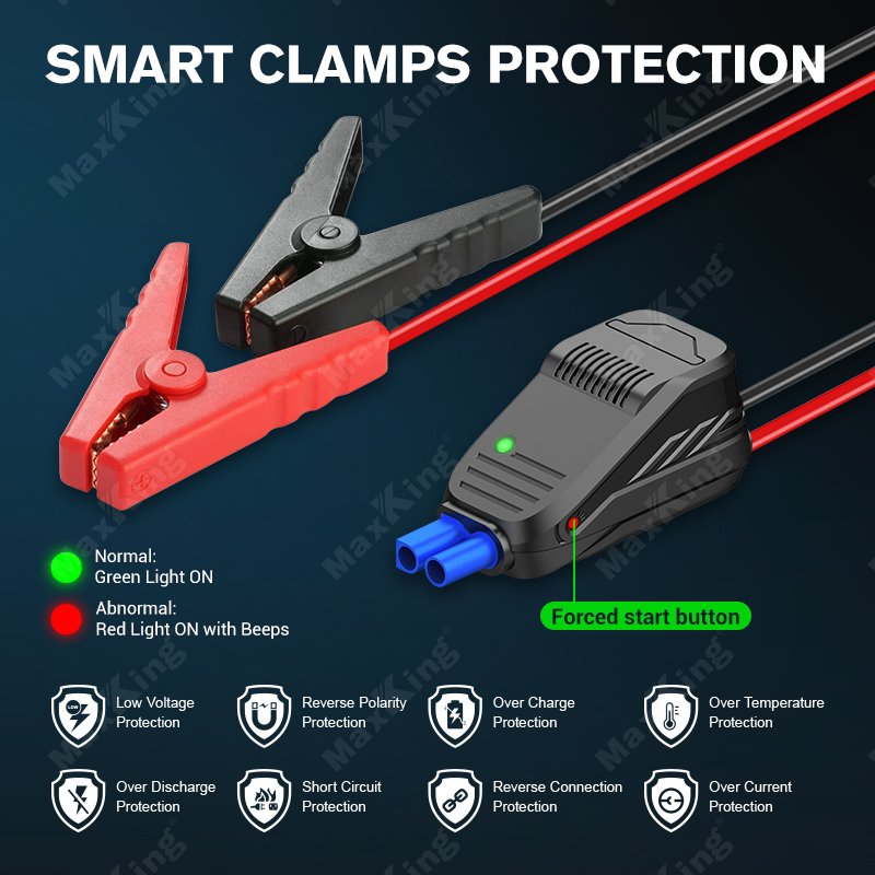 Peak Current 2500A 25800mAh 12V/24V car with LED lights used for car jumper starter
