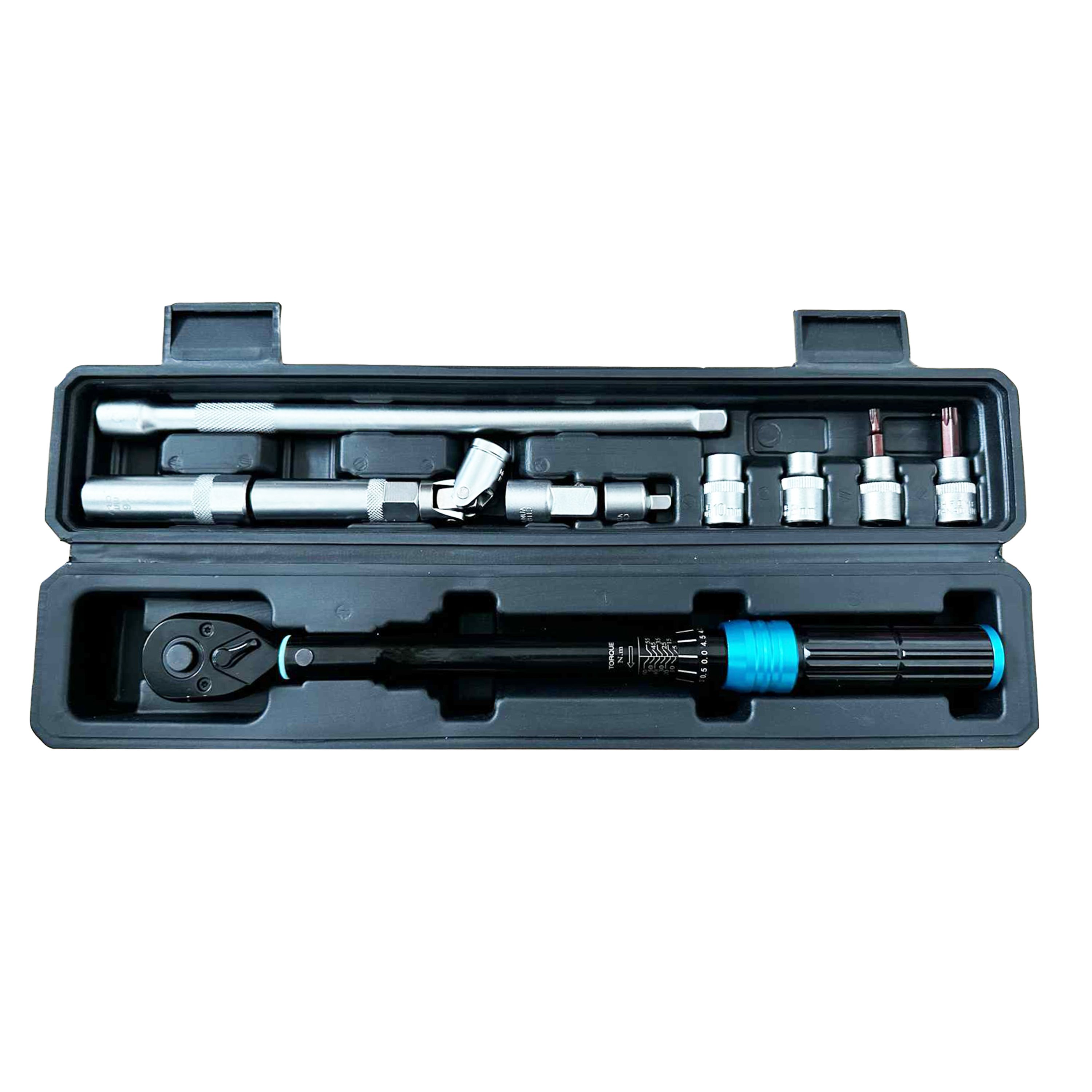 11 Pieces Black High Quality Universal Hand Tool 5-60Nm 3/8 Drive Torque Wrench Set For Automobile And Motorcycle