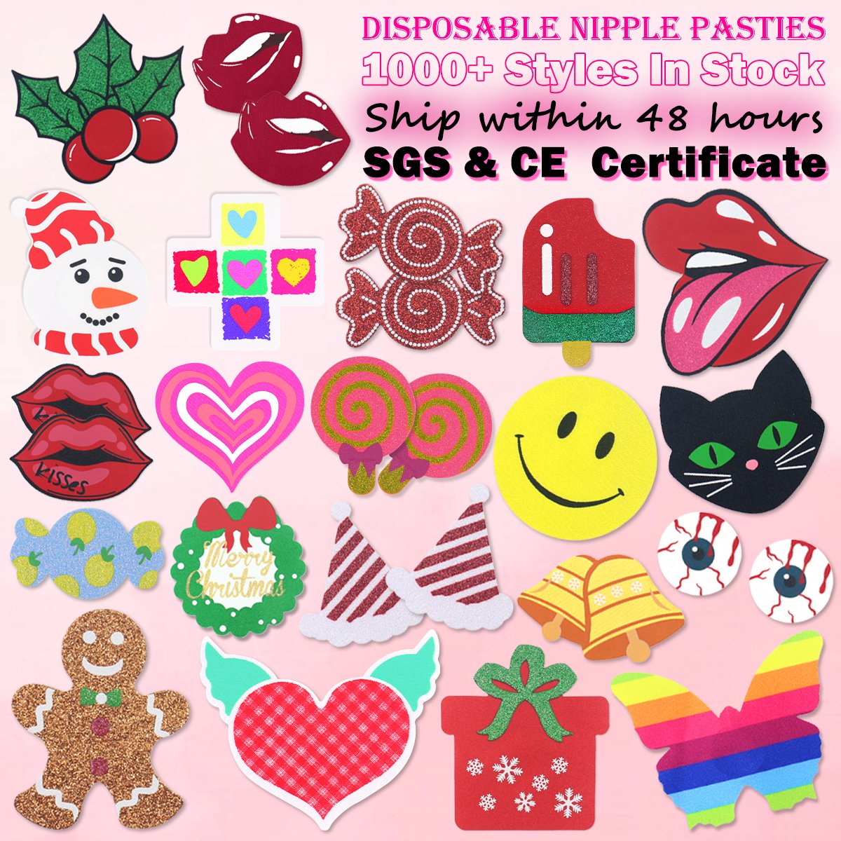 Cute Girl Matte Boobs Breast Pasty Accessories Sexy Nipples Cover Disposable Custom Nipple Pasties Sticker