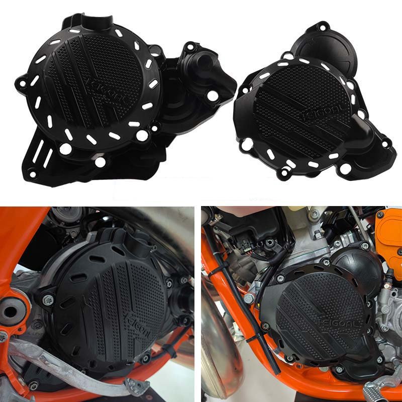 For KTM 250 300 350 450 EXC SXF XCF 2023-2024 Motorcycle clutch cover engine Ignition protective cover guard motorcycle part