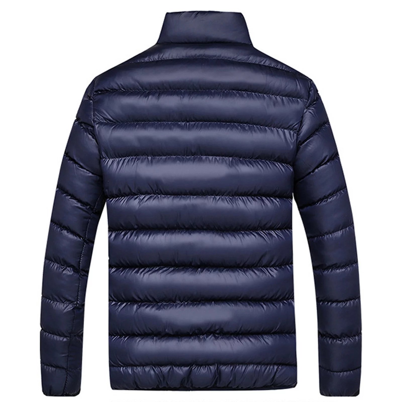 Best Selling Solid Color Stylish Customized Design Casual Padded Jacket Premium Quality Men's Plus Size Winter Padded Jacket