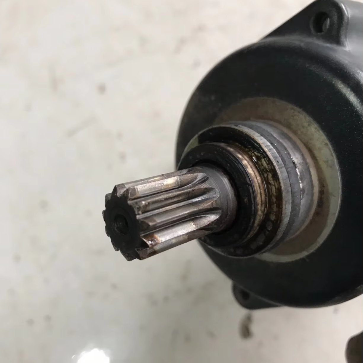 Used old motorcycle starter motor