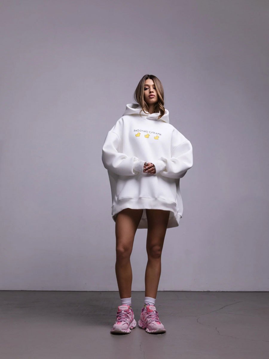 Loose Sweatshirt Loose Printing Hoodies Female Fashion Casual Women's Oversized Autumn Winter Warm Couple Pullovers