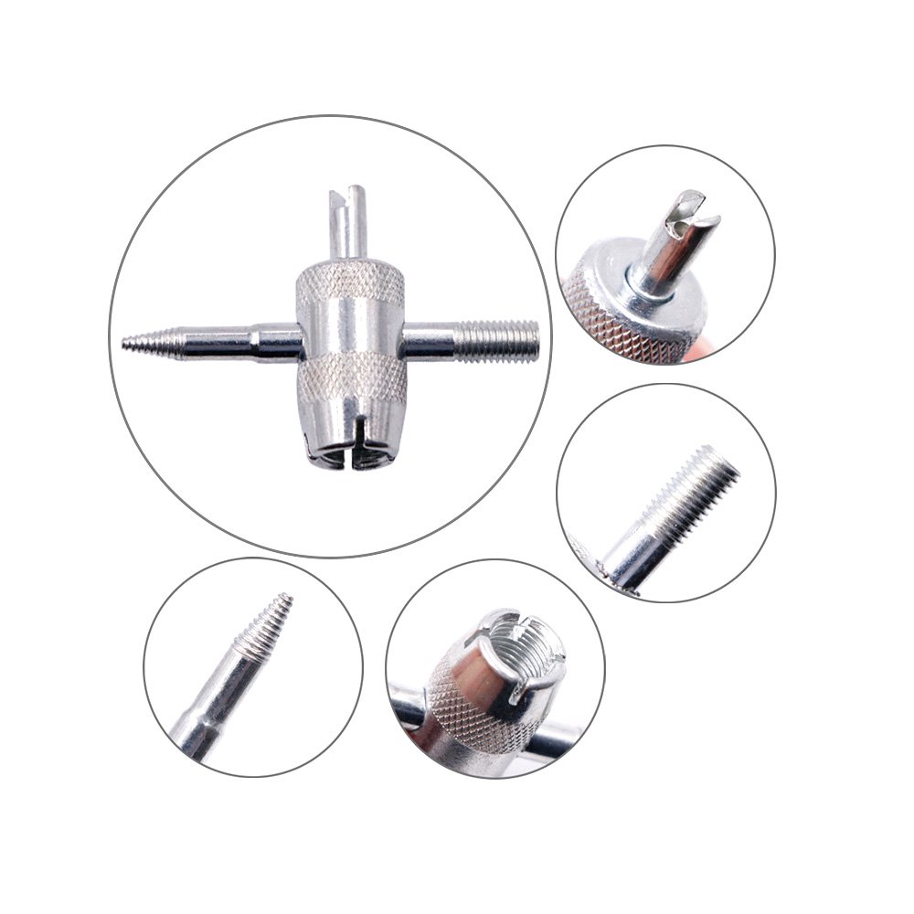 4-in-1 Tire Valve Stem Removal Tool Valve Stem Puller Tire Repair Valve Core