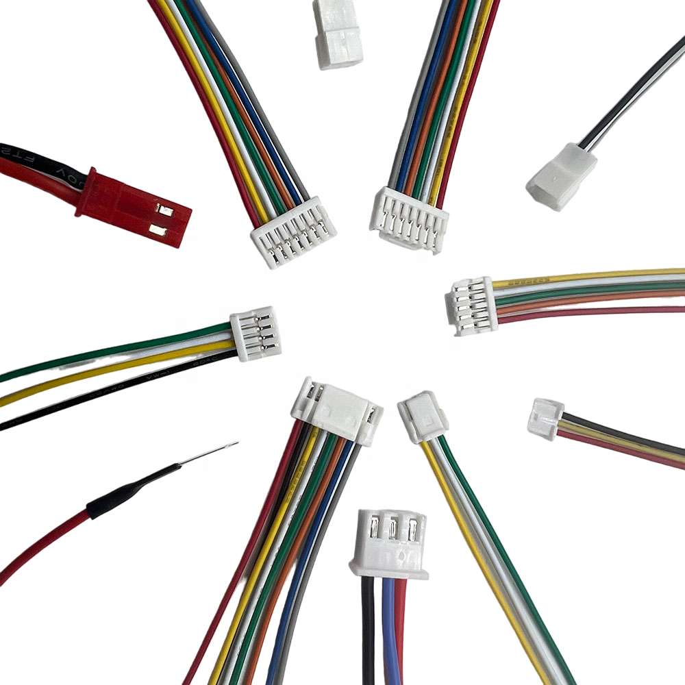 M8 6P Male Waterproof Connector JST PH2.0-4P Female + JST PH2.0-6P Female Cable Custom Cable Assembly For Electric Scooter