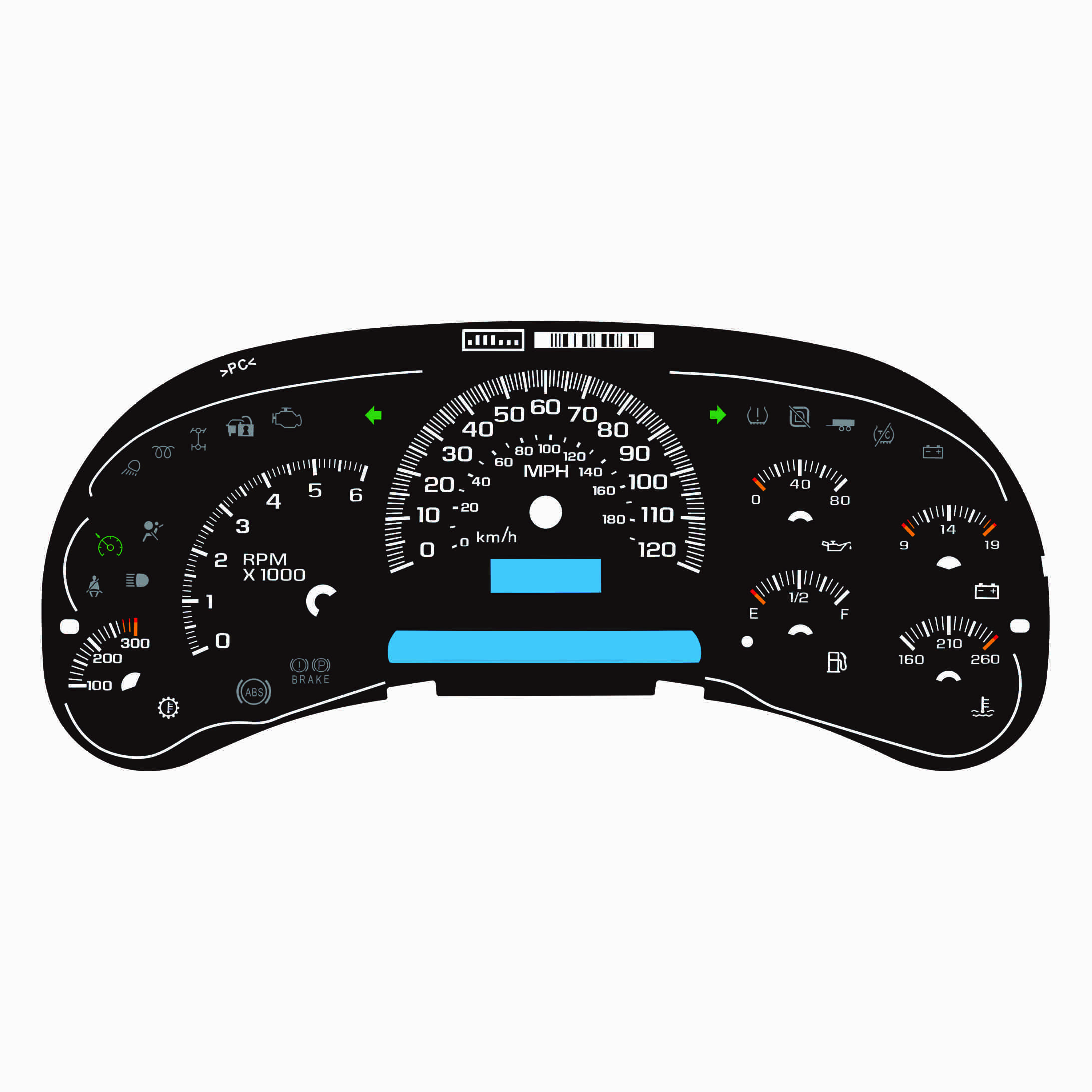 Used for Yamaha Motorcycles Meter Speedometer Display motorcycles Graphic Overlay Screen Printing for Display Units