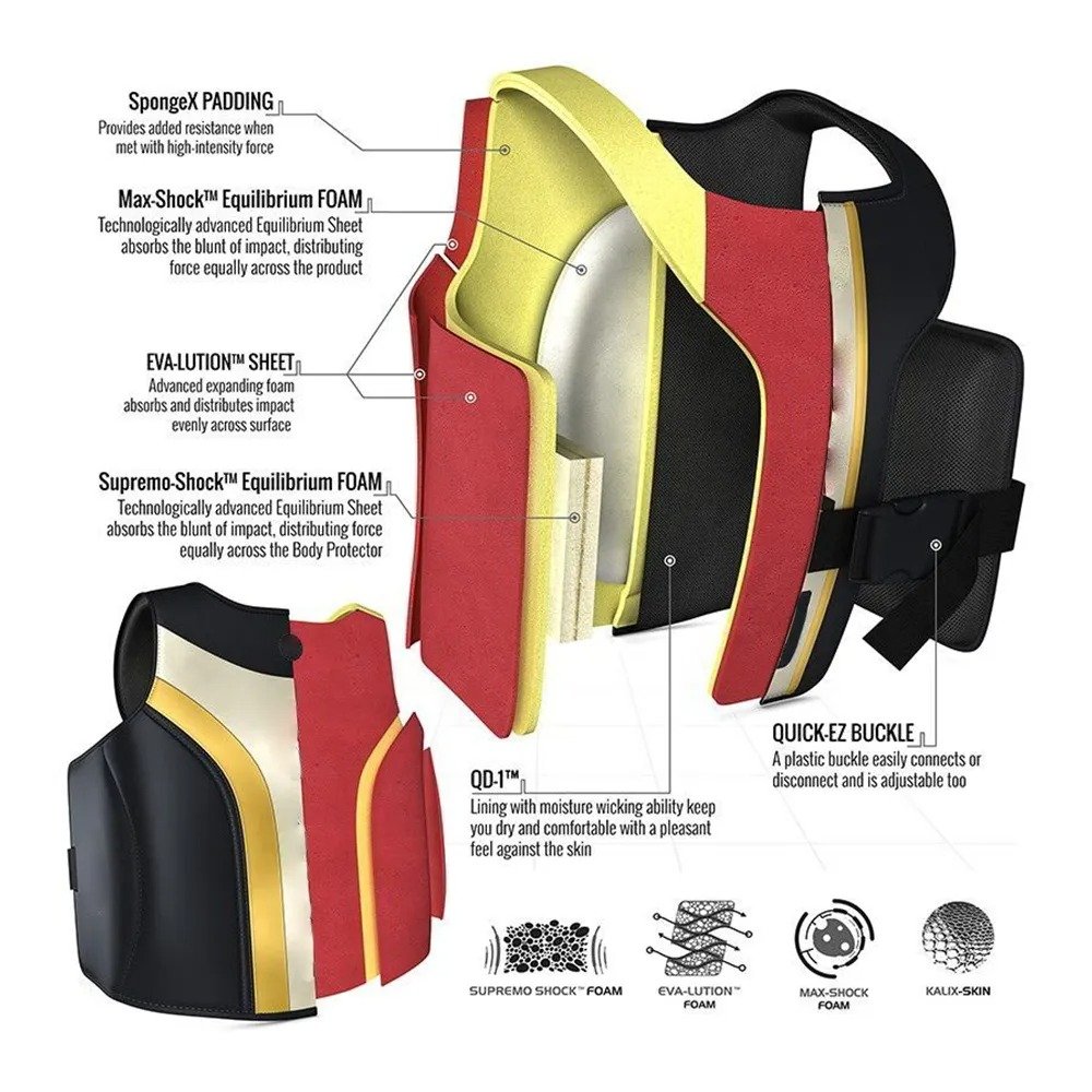 Premium Quality Boxing Body Protector For MMA Muay Thai And Taekwondo Sparring Gear Equipment for Chest Body Protection