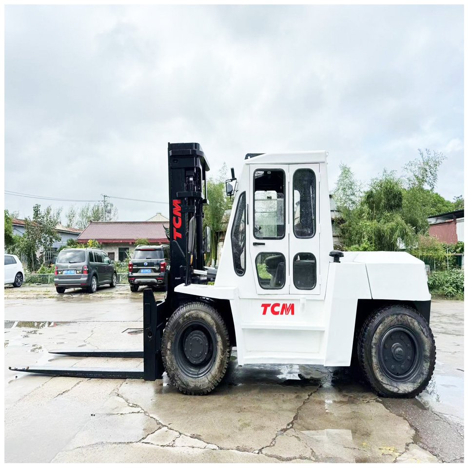 Used Tcm 10 Ton Forklift With Isuzu Engine TCM FD100 Forklift Japanese Engine Cheap Price Toyota Mitsubishi Forklift 30ton
