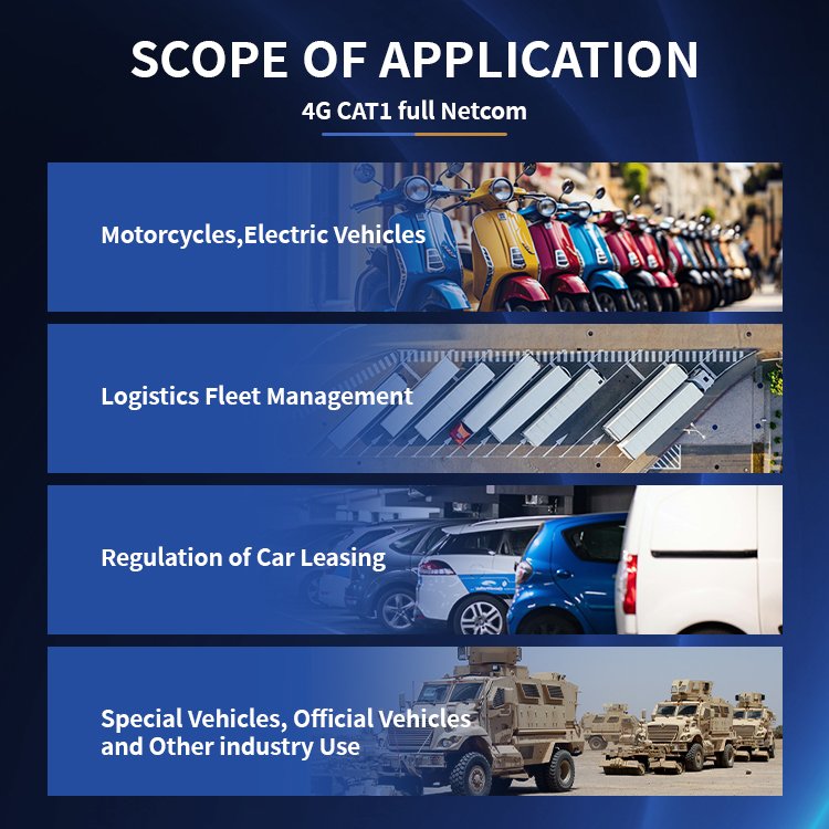 4g tracker is used for real-time monitoring of car position and remote control of electric vehicles and motorcycles