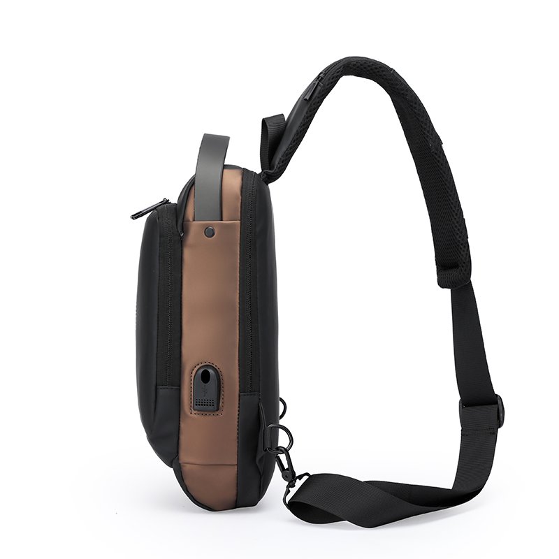 High-quality durable fashion men's chest bag Custom crossbody bag Rechargeable motorcycle bag