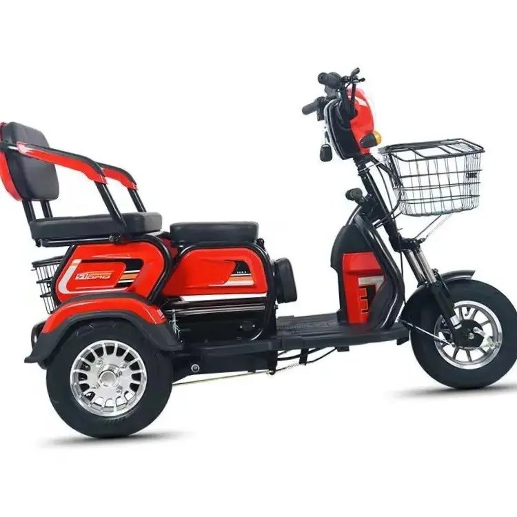 Hot Selling Adult Electric Tricycles 3 Wheel Tricycle Electric Bike Electric Cargo Bike 60V Electric Guft Roda 3 Ev 3 Wheeler