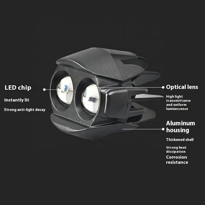 NEW Motorcycle LED headlights white and yellow dual color waterbird spotlights 12-80V motorcycle fog lights