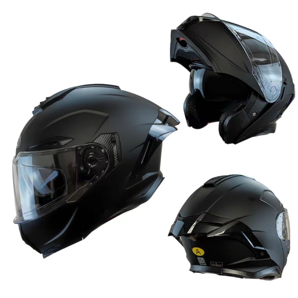 2024 Cool Fashion Stylish Uncovered Motorbike Helmet Double Lens Riding Motorcycle Accessories Helmet For Men Women