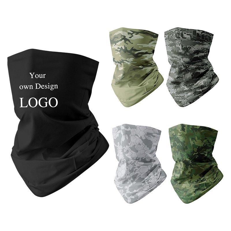 High Quality Cooling Camo Multifunctional Sun Protection Polyester Stretch Bandanas Neck Bandana Motorcycle