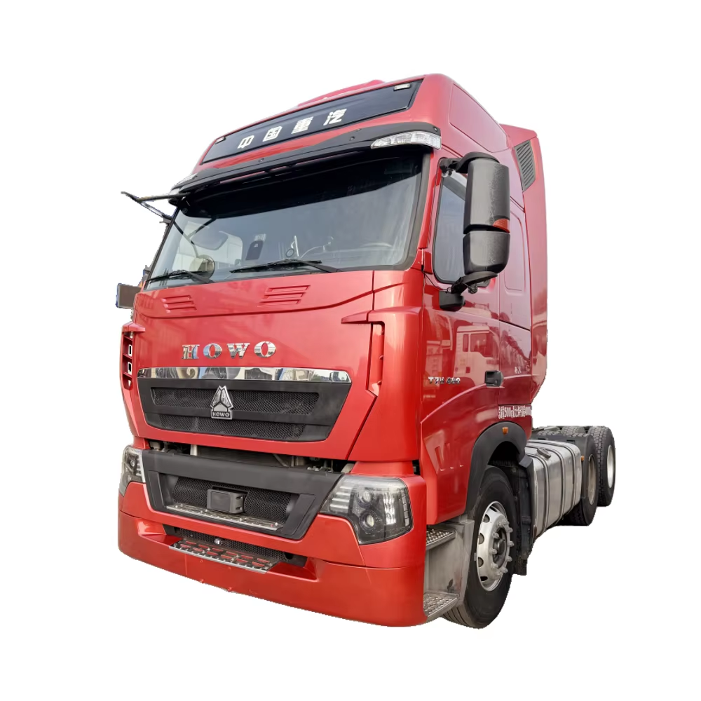 Howo T7H 480HP Tractor Head Truck 6x4 Tractor Truck for Sale Used Price 10 Wheels Camera 12 Automatic Sino Truck Motorcycle 420