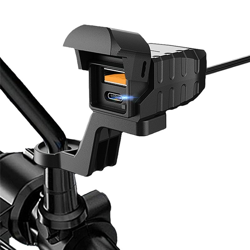 2024 New 10V-24V motorcycle phone usb waterproof with voltmeter