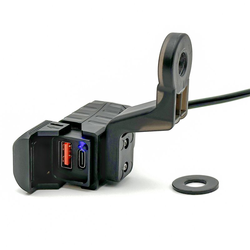 2024 New 10V-24V motorcycle phone usb waterproof with voltmeter
