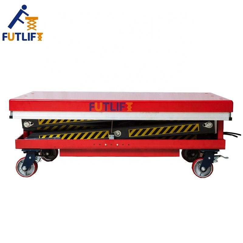 Adjustable used lifting table hydraulic electric pallet scissor lift table