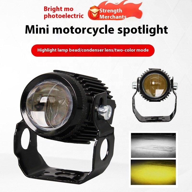 Wholesale 12V Mini Motorcycle Spotlight Yellow 6000k Fog Lights IP67 Cob LED Chip spot light Cars Used project