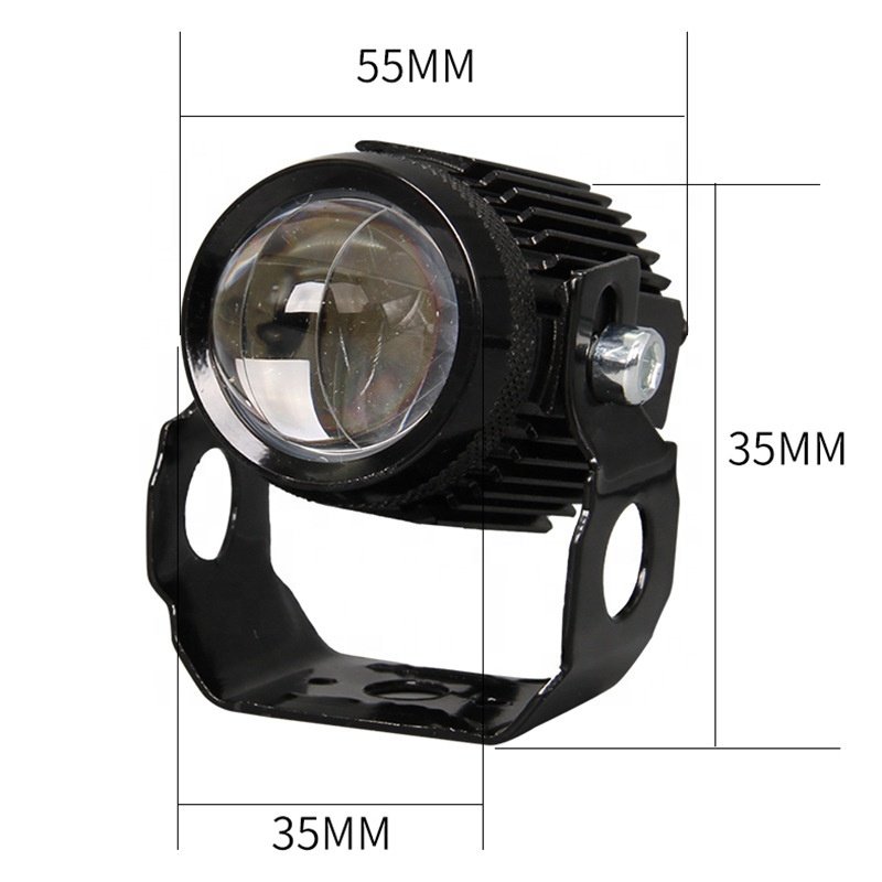 Wholesale 12V Mini Motorcycle Spotlight Yellow 6000k Fog Lights IP67 Cob LED Chip spot light Cars Used project