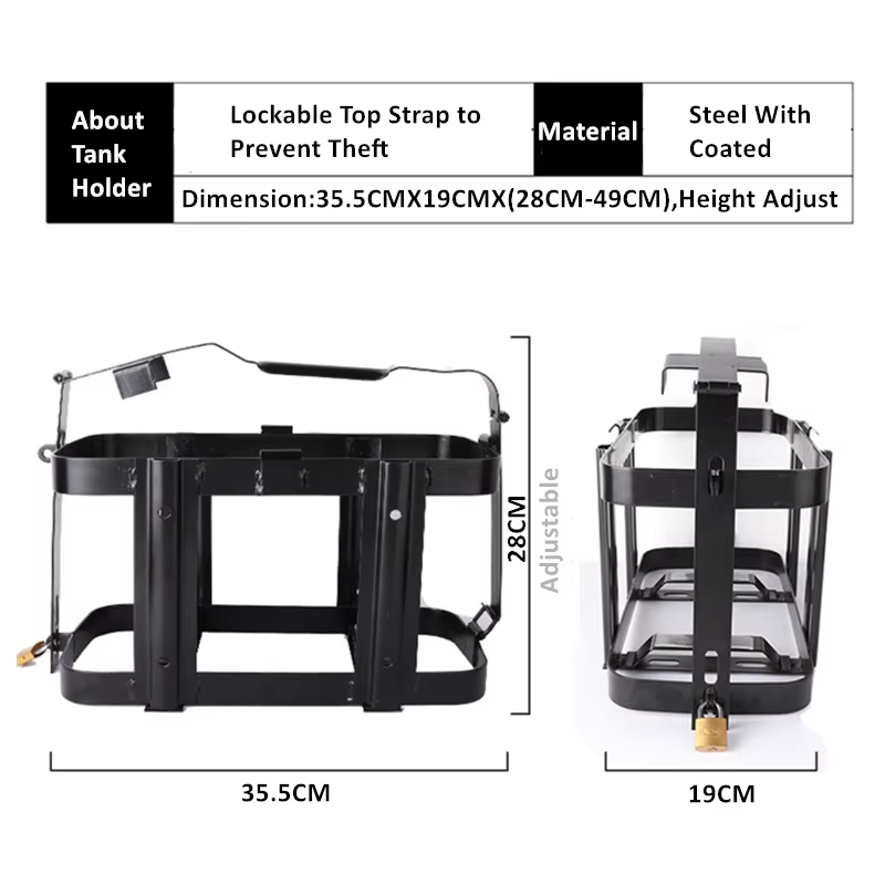 Diesel Fuel Tank And Gas Tank Bracket For Cargo Transportation In Rv, Truck, Suv, Ship Garage, Used For Storage