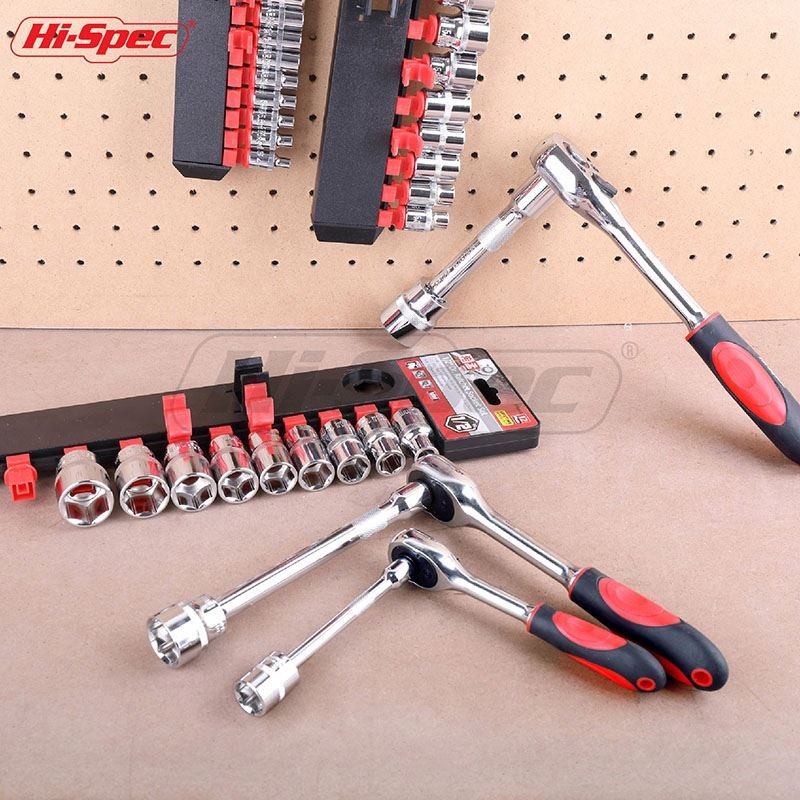 12pc 3/8" Metric Socket Set with Ratchet and Extension Bar