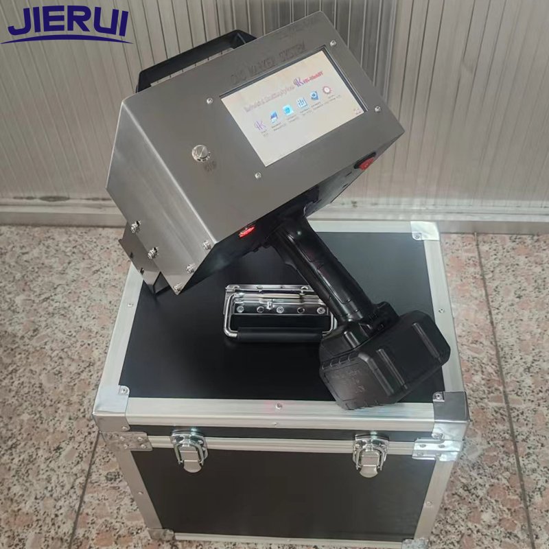 120*30MM Handheld Marking Machine With Touch Screen Dot Peen Metal Engraving Used For Car And Motorcycle Parts Vin Number