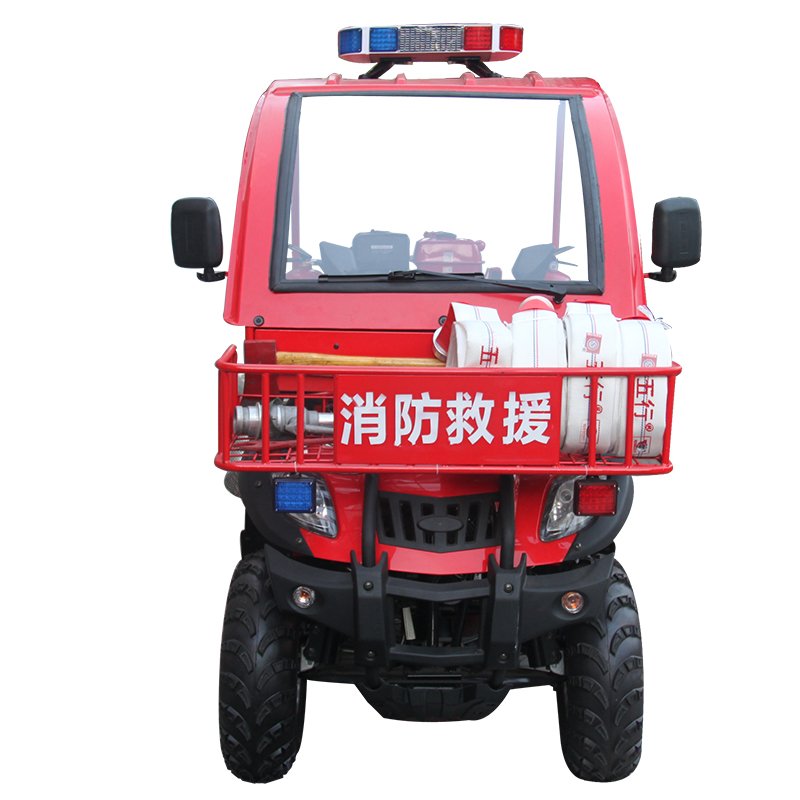 Emergency Response four wheeled fire fighting motorcycle Convenient And Fast Portable Fire Pump Rescue used in narrow streets