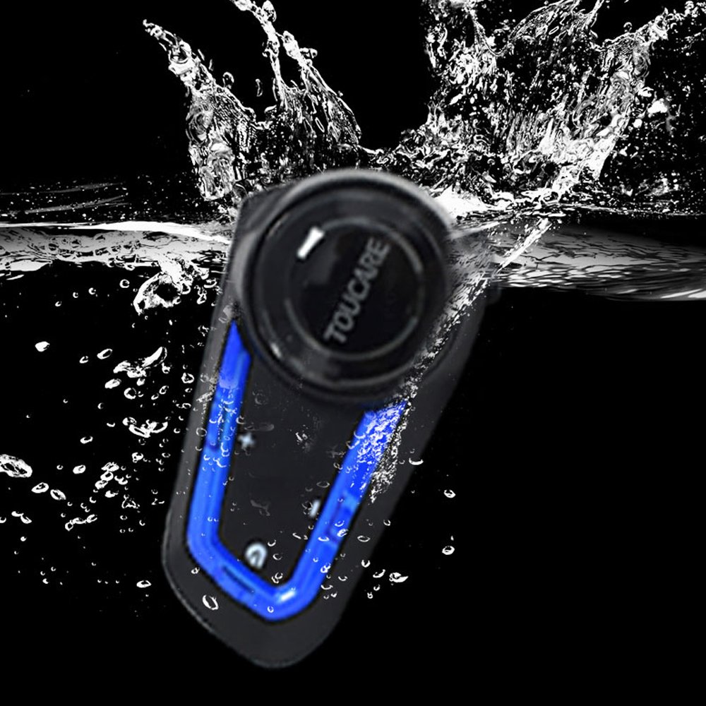 TOUCARE V10 Dual chip motorcycle bluetooth intercom 8 Riders conference intercom at The Same TimeIP67 Waterproof intercom
