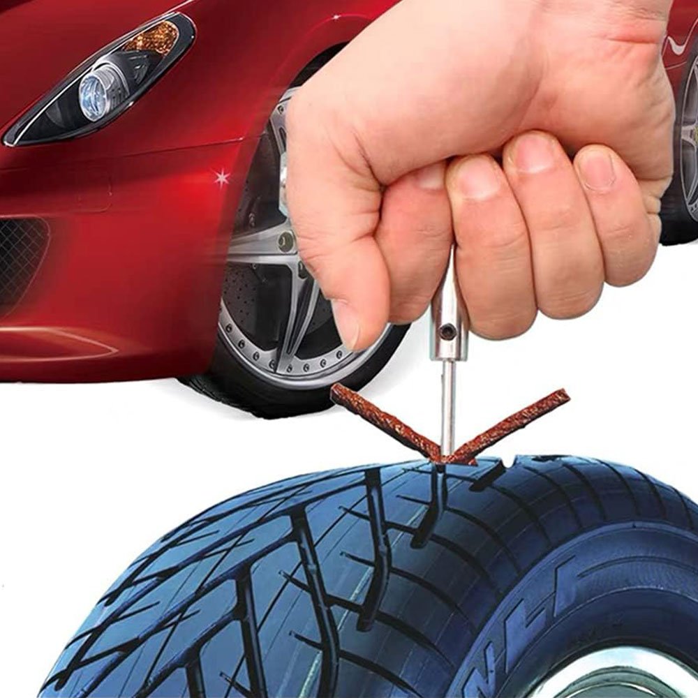 Motorcycle car puncture tyre tool tubeless flat tire repair kit Tire Repair Kit Repair Auto Tool Set KIT Box