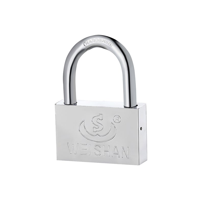 Factory wholesale cheap luggage school iron door anti-theft 50mm electroplated square pad locks