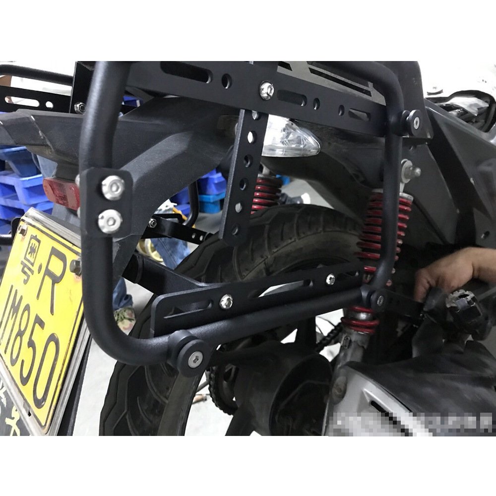 Motorcycle universal side box bracket for Kawa-saki Yamaha Suzuki Honda aluminum alloy side box motorcycle bracket