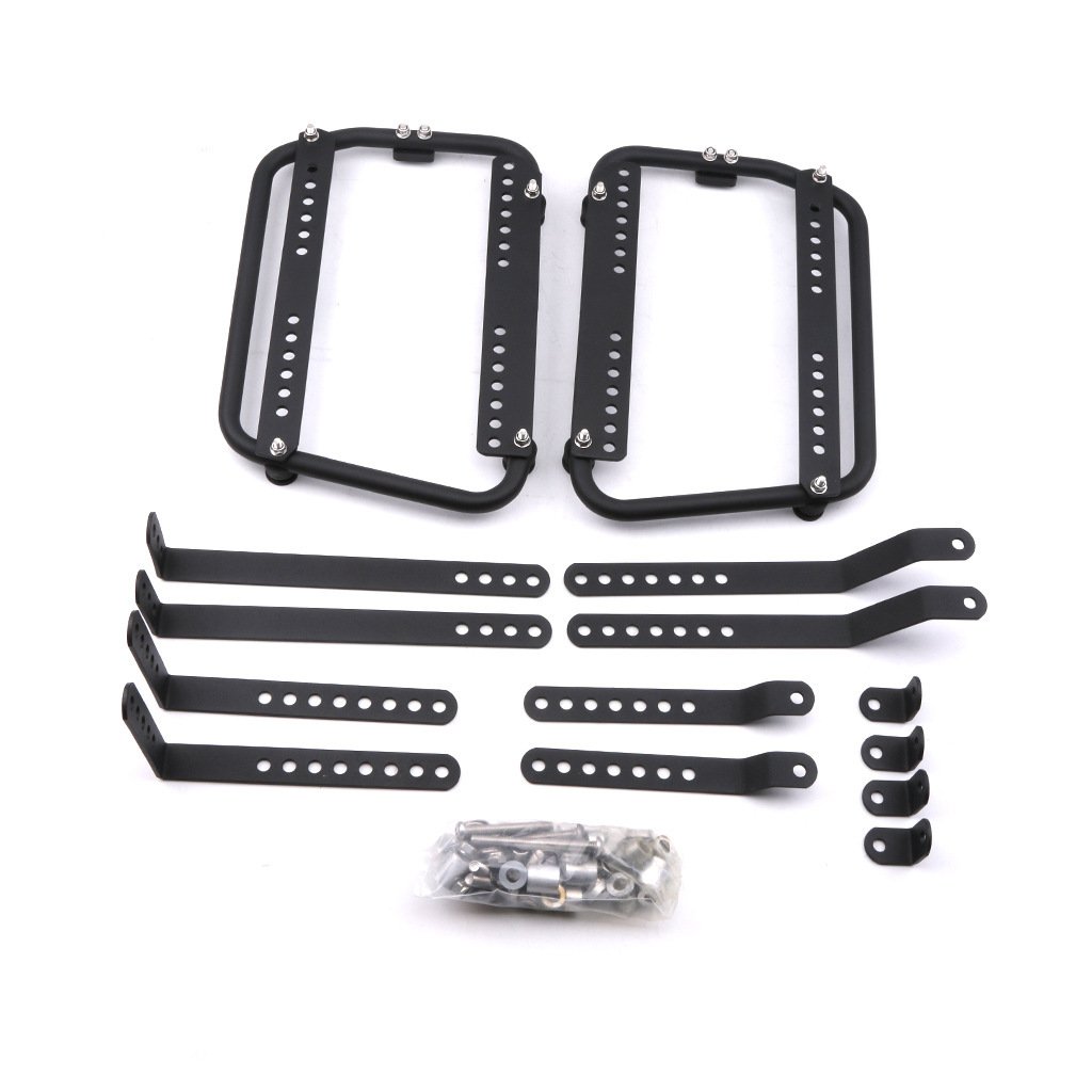 Motorcycle universal side box bracket for Kawa-saki Yamaha Suzuki Honda aluminum alloy side box motorcycle bracket