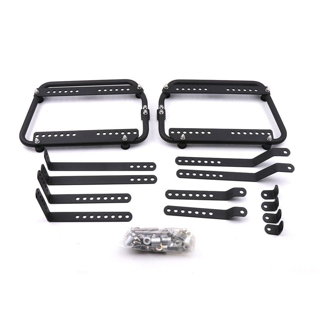 Motorcycle universal side box bracket for Kawa-saki Yamaha Suzuki Honda aluminum alloy side box motorcycle bracket