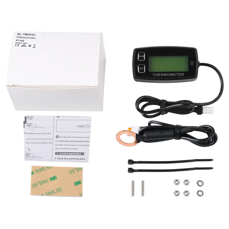 Digital backlight thermometer temperature sensor thermometer used for motorcycle generator plow tractor ATV