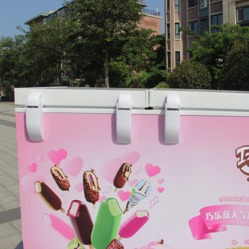 Wholesale Ice Cream Van Cooling Van Truck Food Cargo Carts With Mini Mobile Fridge