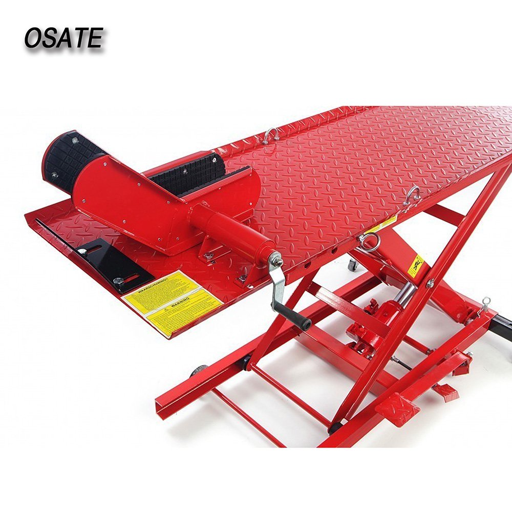 OSATE 800LBS / 1000LBS Garage Equipment Air Pneumatic Hydraulic Motorcycle Lift Table Platform for Lifting