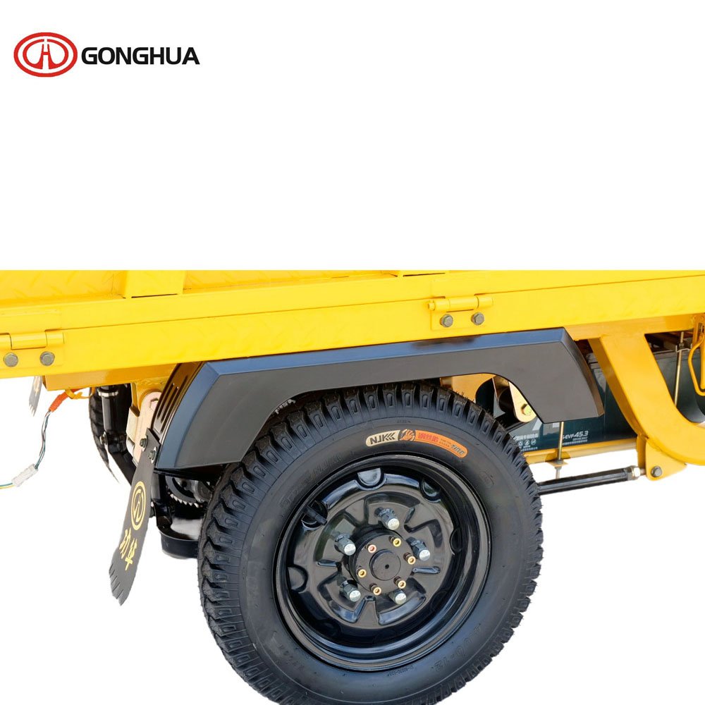 New Heavy Open Cargo Pedicab With 1600mm Box in Red Color 1800w Motorcycle Used in Agriculture Goods Transportation
